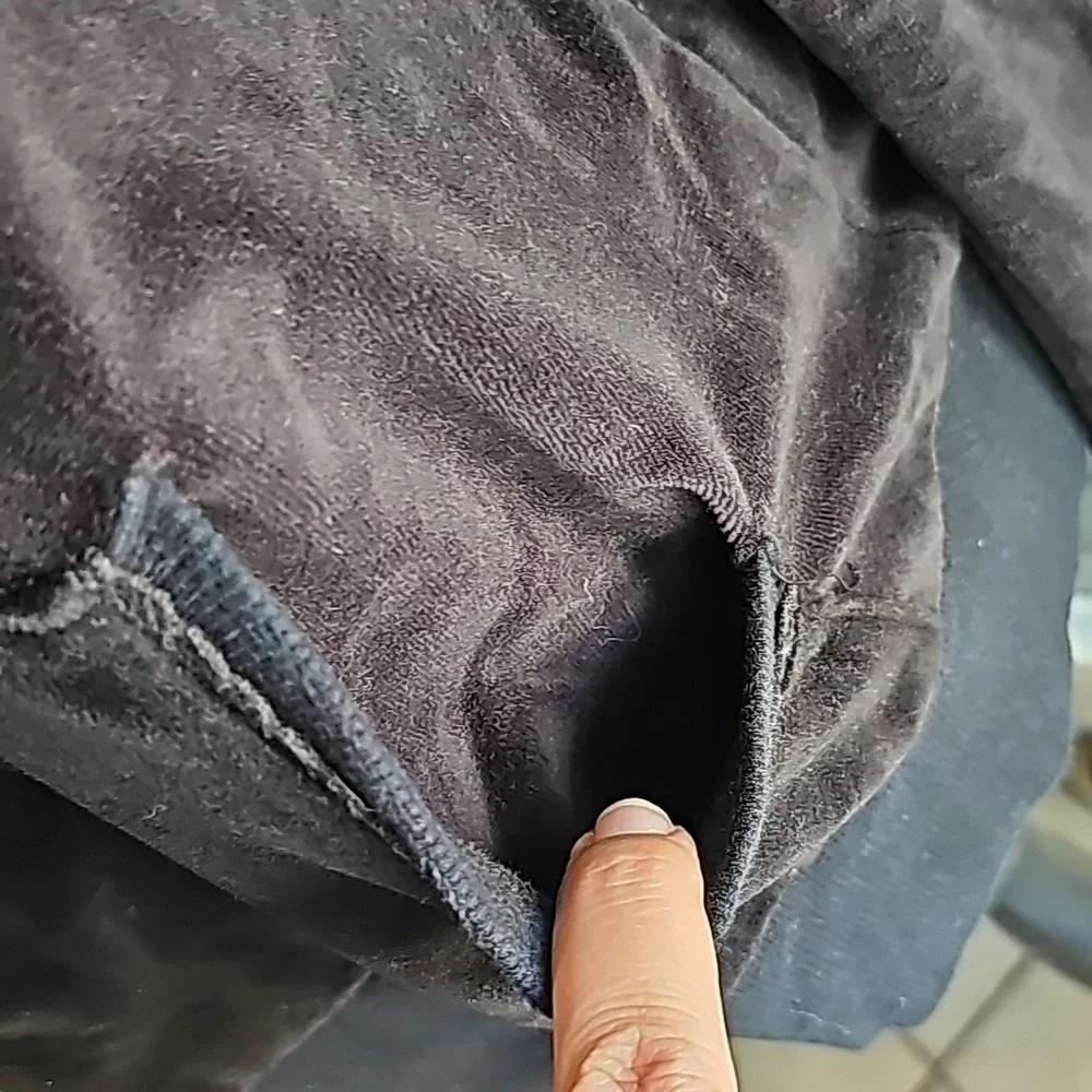 Calvin Klein Black Velour Jacket Size XL - Picture 3 of 12